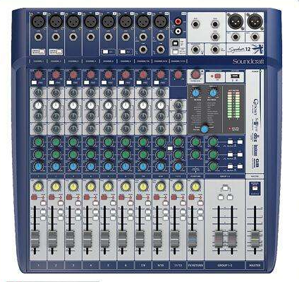  Signaturu 12 英國Soundcraft 帶效果器2編組調音台